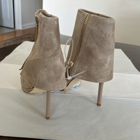 Steve Madden Renee Suede Foldover Point Toe Booties - Picture 4 of 9